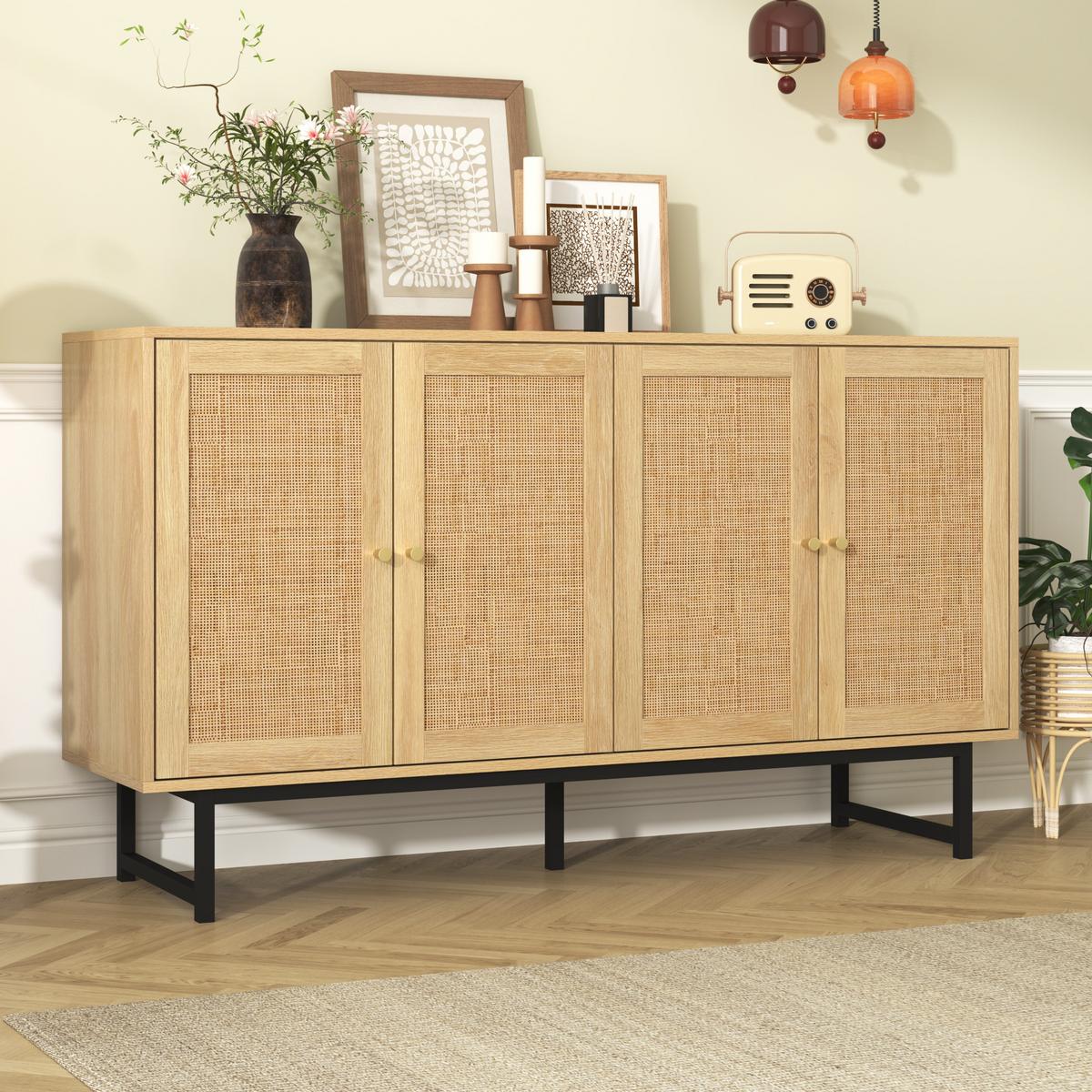 SIDEBOARD Brown 140/39,5/80 cm - Braun, Holz (39/80/140cm) - Urban Meuble