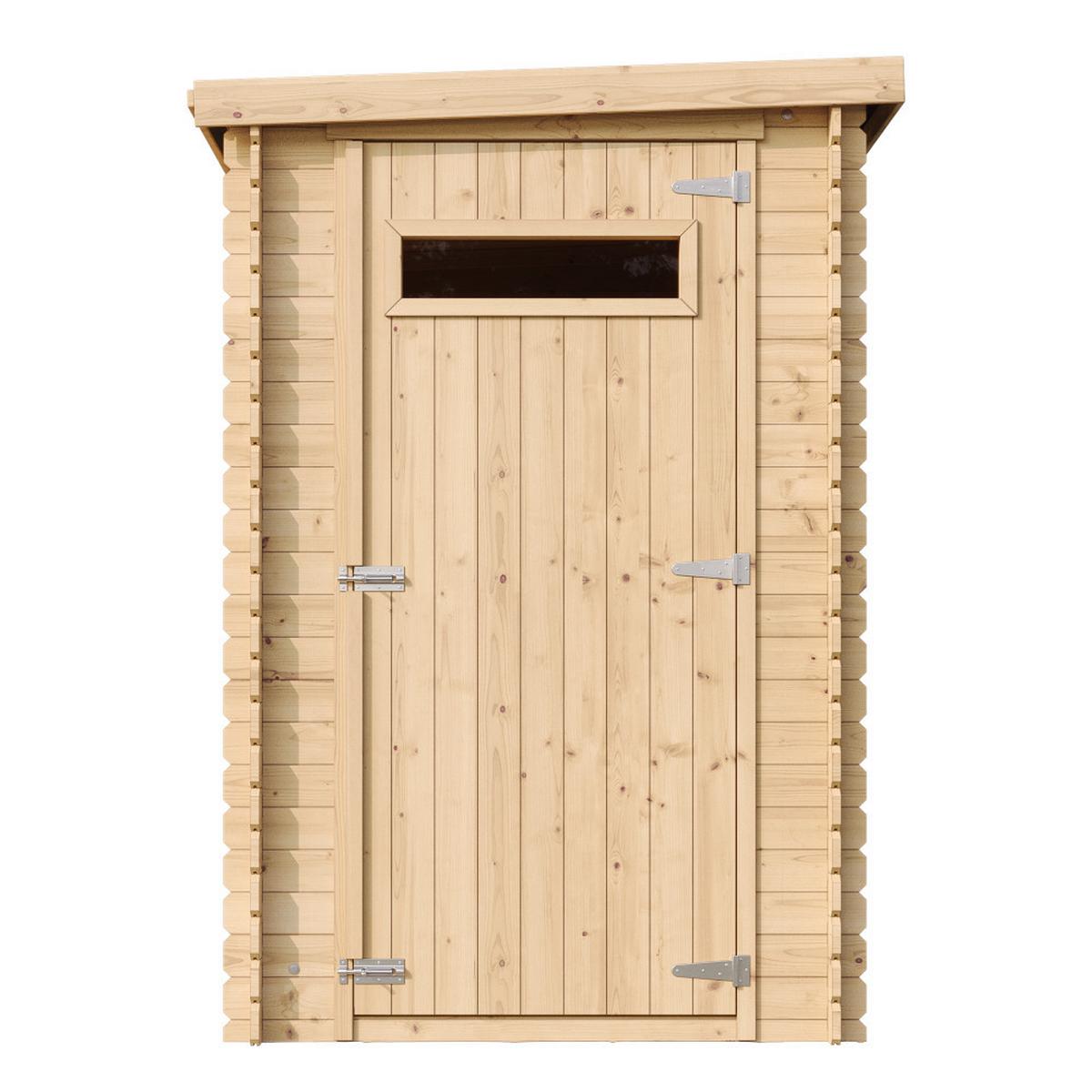 HOLZ-GARTENHAUS - B144xL239xH198 cm/ 2.63 m2 M306A - Beige, Holz (144/198/239cm) - Timbela