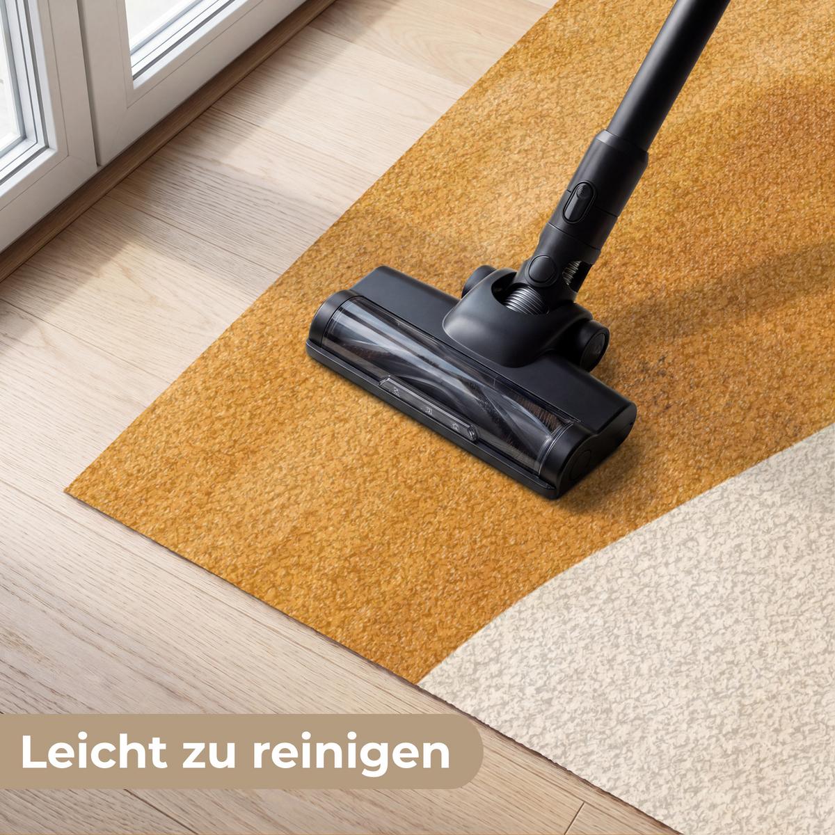 FUSSMATTE Formen - Ockergelb - Abstrakt Flurteppich 180x120 cm - Multicolor, Kunststoff (180/0.4cm) - MuchoWow