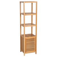 BADSCHRANK - Naturfarben, Holzwerkstoff (33/140/36cm) - HOMCOM
