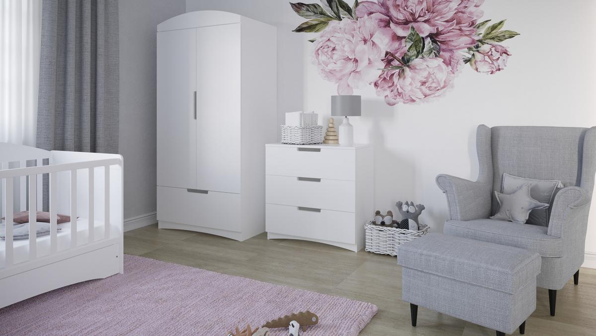 KOMMODE CLASSIC Weiß Weiß 80/80/41 - Weiß, Holzwerkstoff (80/80/41cm) - RAUMHIRSCH FURNITURE