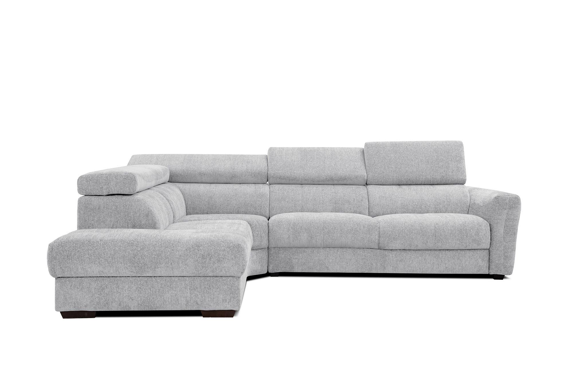 ECKSOFA CALVERA 5-Sitzer, hellgrau - Hellgrau, Holzwerkstoff/Textil (239/298cm) - Wozimo
