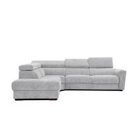ECKSOFA CALVERA 5-Sitzer, hellgrau - Hellgrau, Holzwerkstoff/Textil (239/298cm) - Wozimo