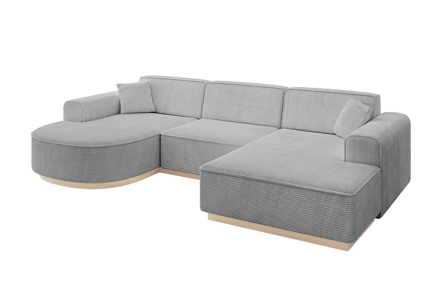 WOHNLANDSCHAFT ARRIO-U1 303x171x83 cm Grau - Grau, Holzwerkstoff/Textil (303/83/171cm) - ALTDECOR