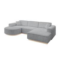 WOHNLANDSCHAFT ARRIO-U1 303x171x83 cm Grau - Grau, Holzwerkstoff/Textil (303/83/171cm) - ALTDECOR