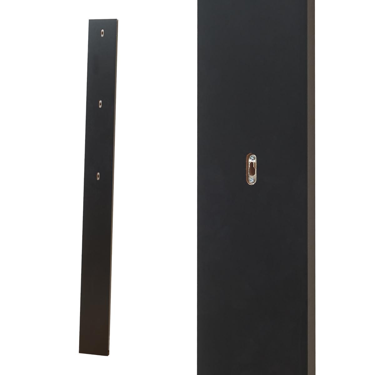 HAKENLEISTE Hansnes - Schwarz, Holzwerkstoff/Metall (15/165/3cm) - [en.casa]
