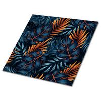 FLIESENAUFKLEBER 9 Stück 30x30 cm selbstklebend Exotische Blätter - Multicolor, Textil (30/1.6/30cm) - TULUP