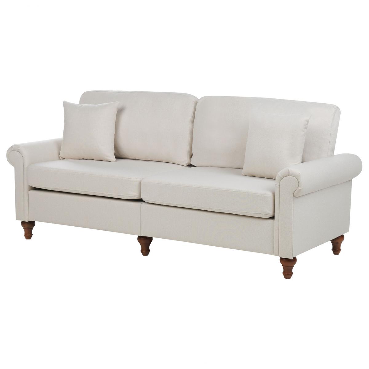5-SITZER SOFA SET Polyester Beige Otra - Beige, Textil (76/84/195cm) - Beliani