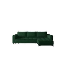 ECKSOFA Juna Mit Schlaffunktion - Grün, Holzwerkstoff/Textil (240/140cm) - Fun Möbel