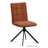 ESSZIMMERSTUHL (6er-Set) Drucy 47x91x60 Schwarz/Cognac - Cognac/Schwarz, Kunststoff (60/91/47cm) - 58aufmkessel