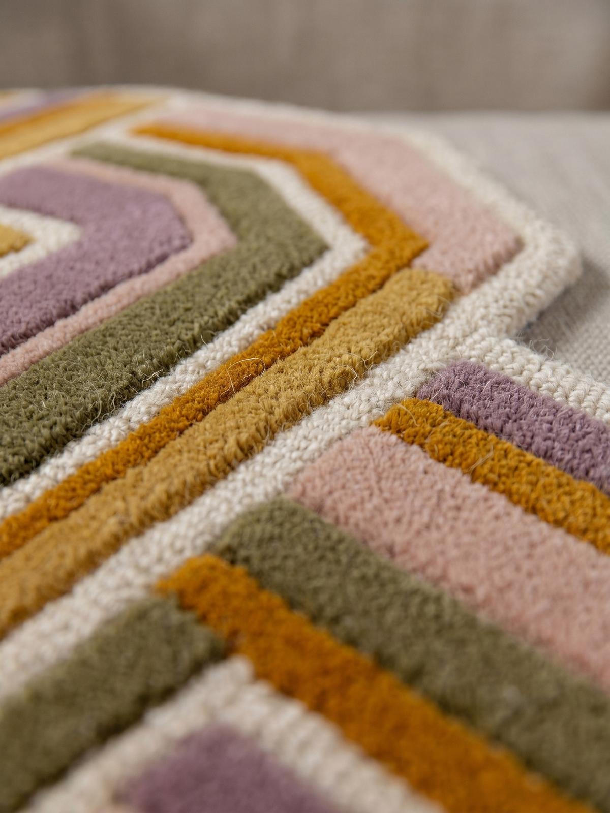 TEPPICH aus Wolle SOAR in Flieder, geometrisch, 80 x 300 cm - Rosa, Textil (300/80cm) - KADIMA DESIGN