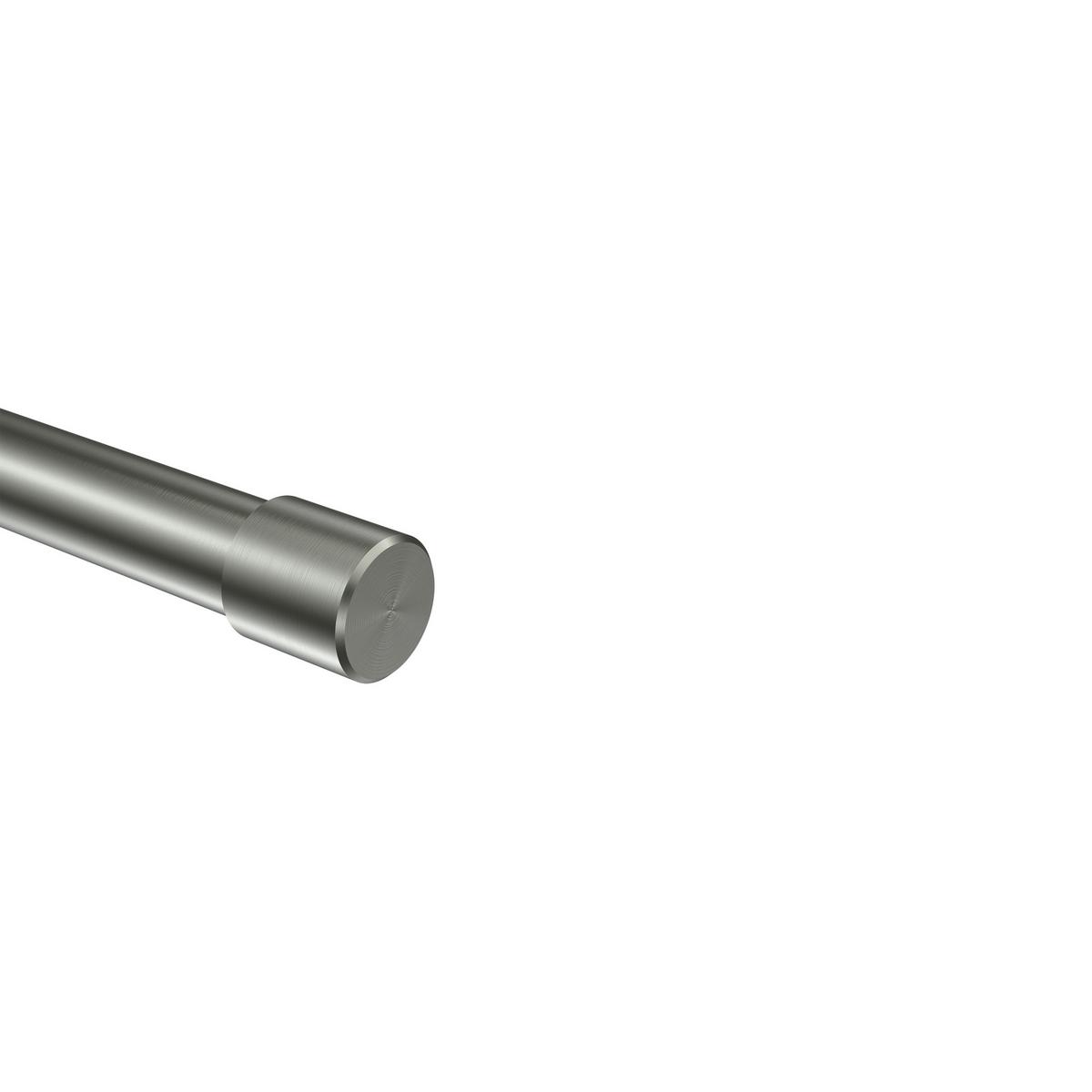 ENDSTÜCKE FÜR GARDINENSTANGEN 20 mm Ø, Santo Edelstahl-Optik, Packung 2 Stück - Edelstahlfarben, Metall (2.5/2.5/2.5cm) - INTERDECO
