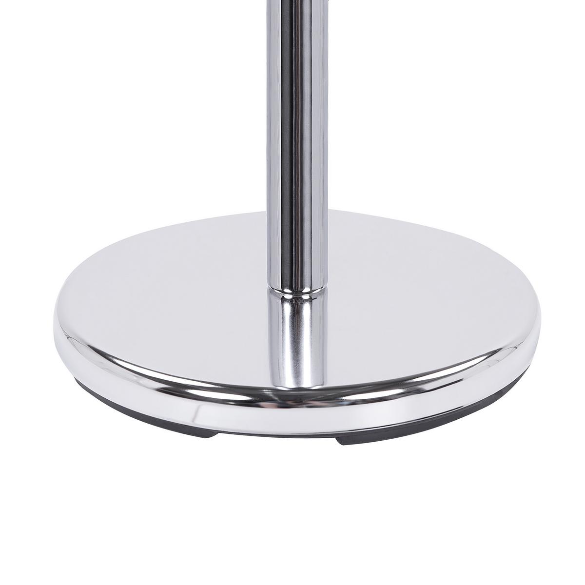 KLEIDERSTÄNDER Chromstahl silber 185 cm Claxton - Silberfarben, Metall (30/185/30cm) - Beliani