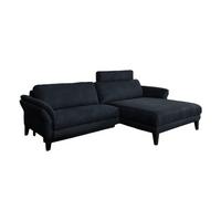 ECKSOFA MIT MOTORISCHER RELAXFUNKTION MALTA Schwarz Webstoff Relaxfunktion - Schwarz, Buchenholz/Textil (302/175cm) - KAWOLA