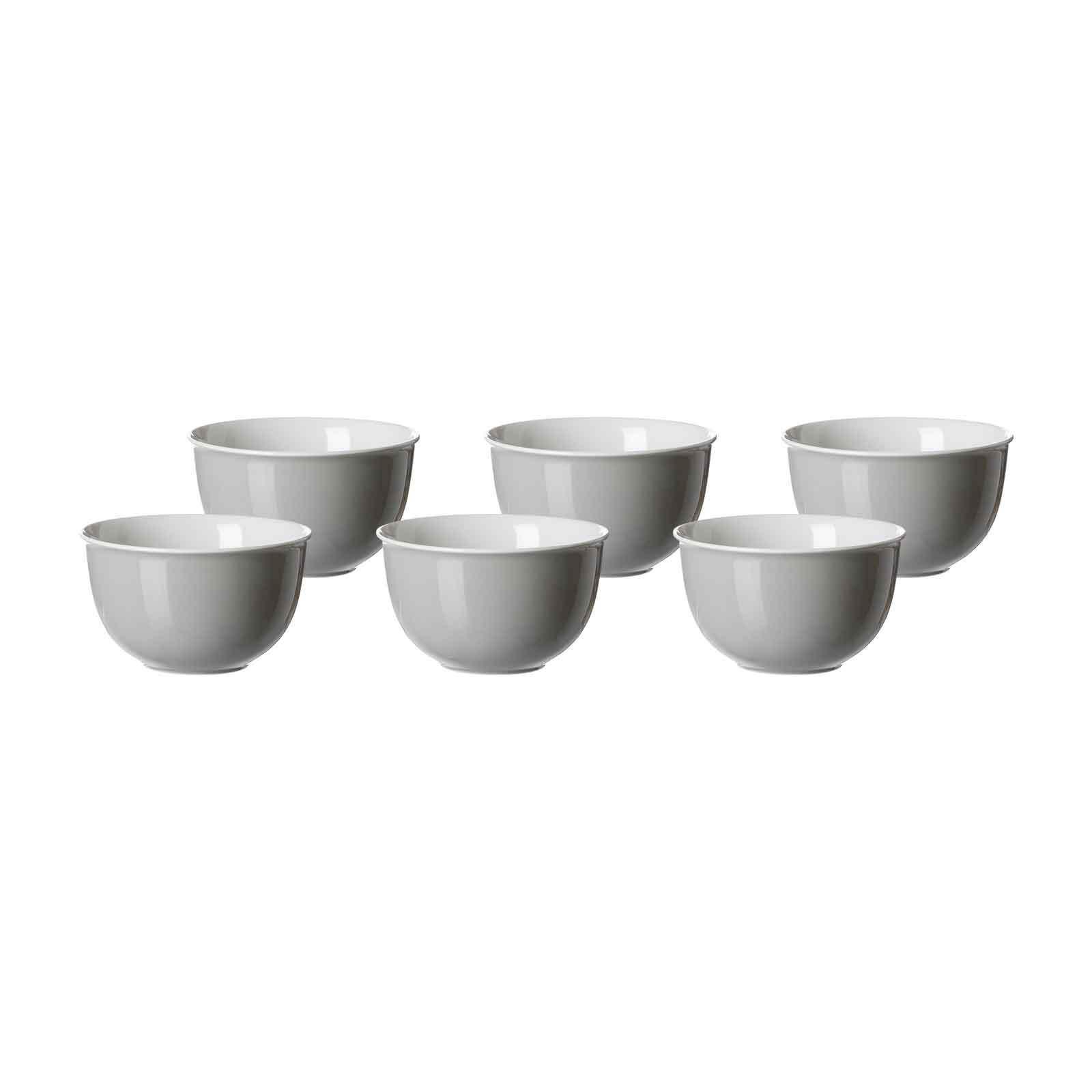 MÜSLISCHALEN Doppio Grau ø 14 cm 6er Set - Grau, Keramik (14cm) - Ritzenhoff Breker