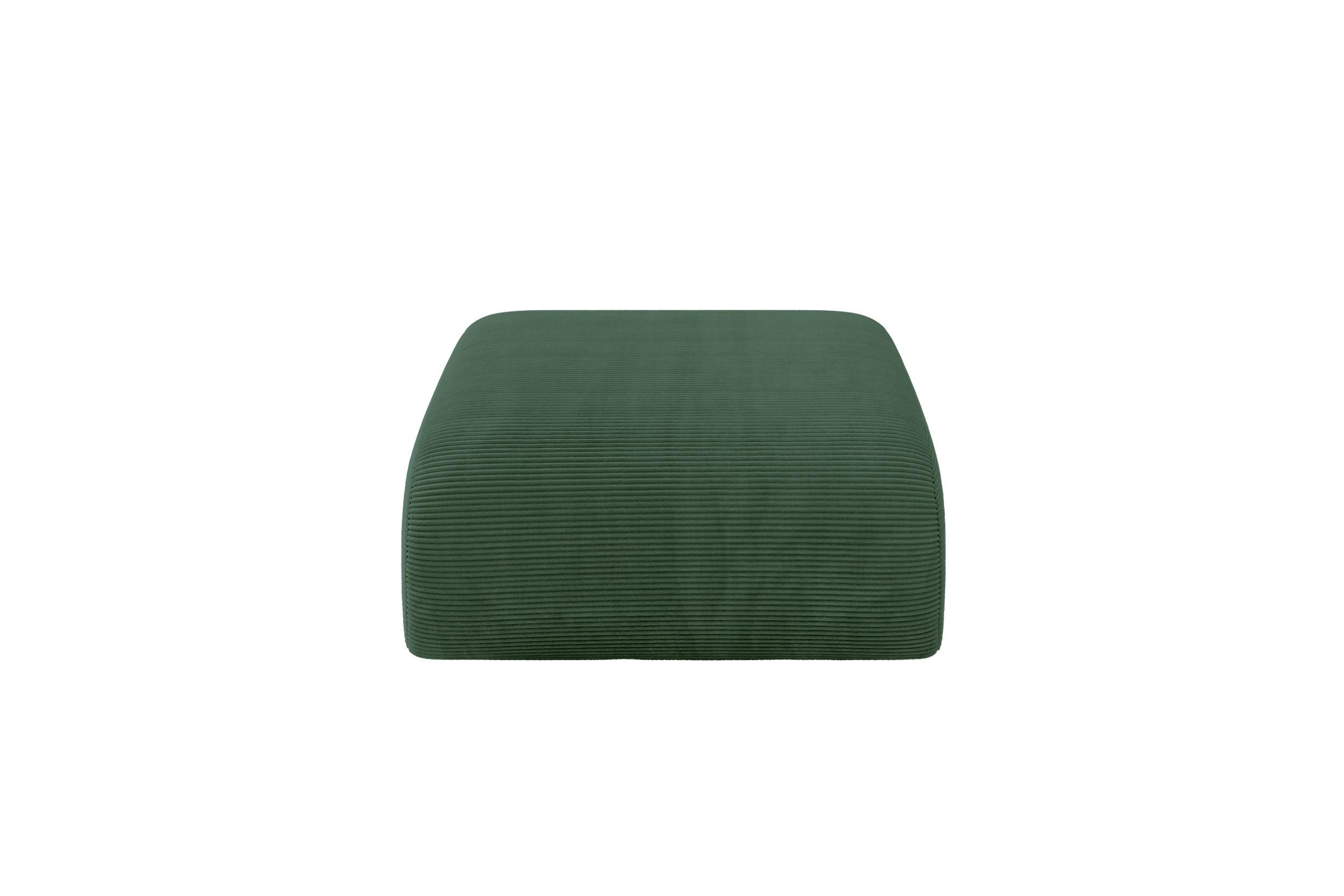 POUF MIRA-PUF 91x89x40 Grün cm Cord Modular Sitzhocker - Salbeigrün/Schwarz, Holzwerkstoff/Kunststoff (91/40/89cm) - ALTDECOR