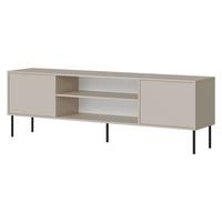 TV-LOWBOARD Domi 180 2D EF - Kaschmir/Schwarz, Holzwerkstoff/Metall (183/60/40cm) - MIRJAN24