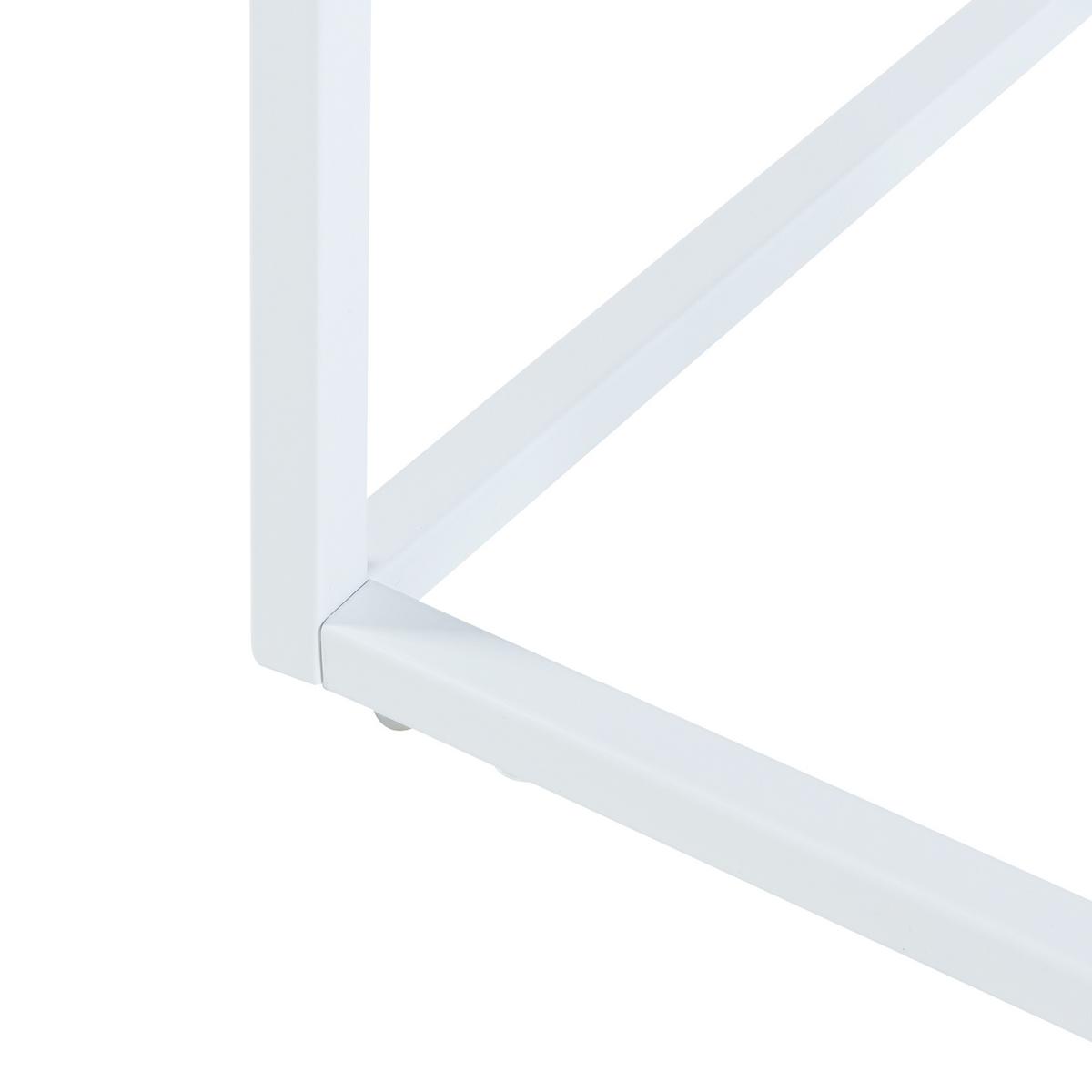 BEISTELLTISCH Riihimäki - Weiß, Metall (30/40/65cm) - [en.casa]