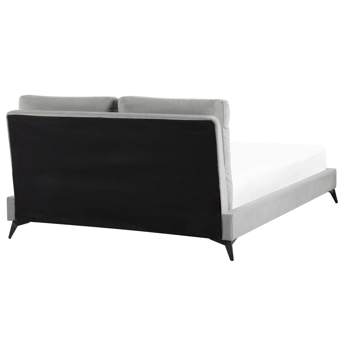 POLSTERBETT 140/200cm Grau Melle - Grau, Textil (140/200cm) - Beliani