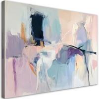 WANDBILD pastell zarte abstraktion - Multicolor, Textil (100/70cm) - Feeby