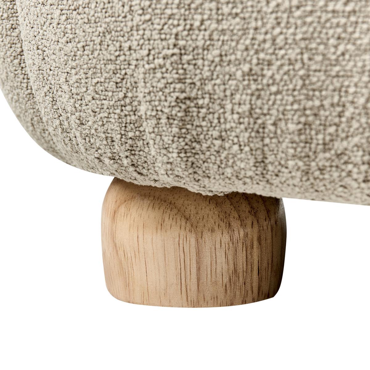 KINDERSESSEL Koala Stoff Taupe Hervik - Taupe, Textil (55/63/49cm) - Beliani