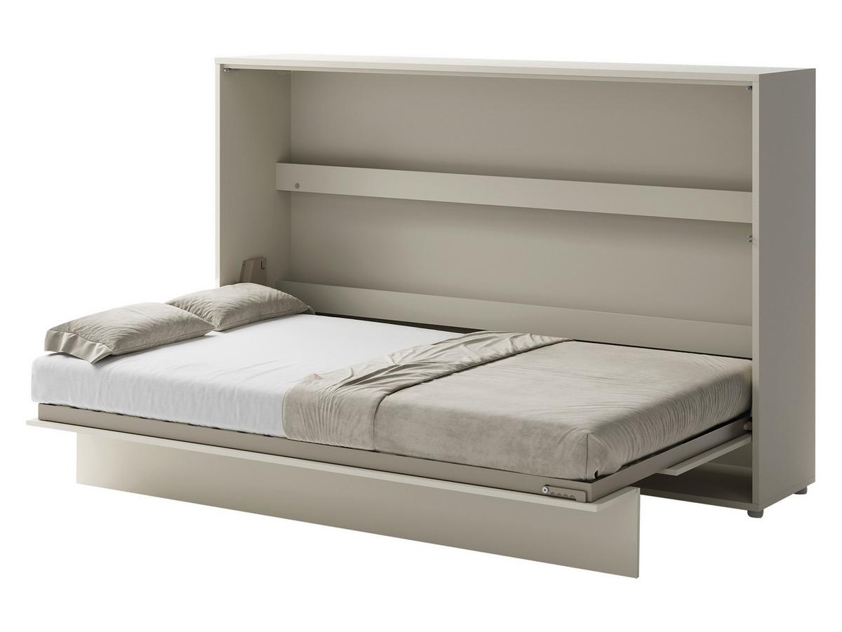 SCHRANKBETT Bed-Concept BC-05 120x200 mit LED-Lampe - Kaschmir/Grau, Holz/Holzwerkstoff (120/200cm) - MIRJAN24