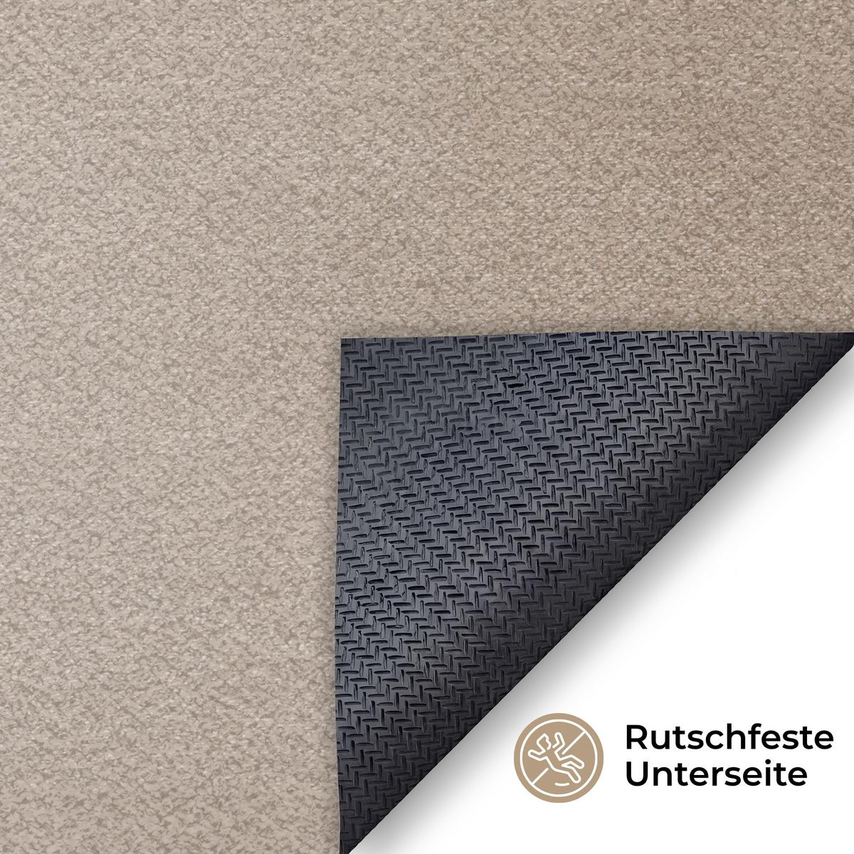 FUSSMATTE Wellenlinien - Fließend - Sandfarben Fußabtreter 180x120 cm - Beige, Kunststoff (180/0.4cm) - MuchoWow