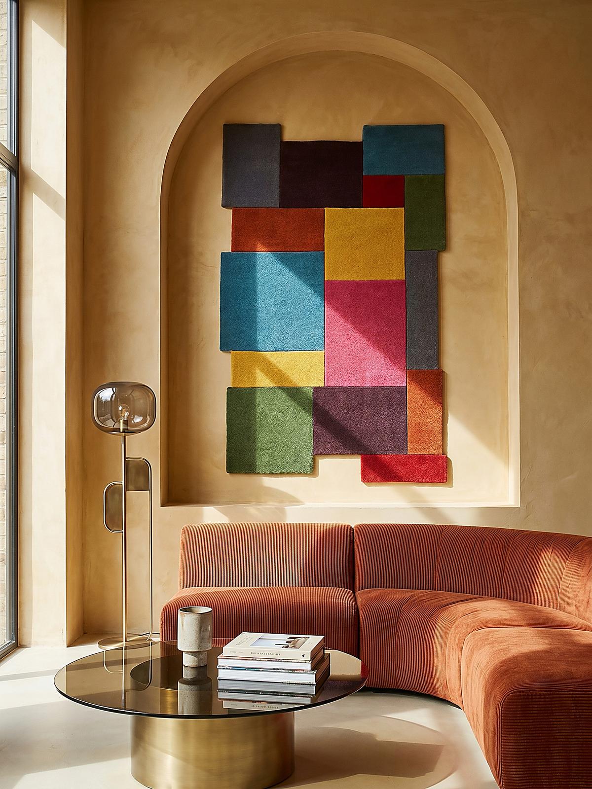 WOLLTEPPICH HALLEIN, geometrisch, Bunt, 150 x 240 cm - Multicolor, Textil (240/150cm) - KADIMA DESIGN