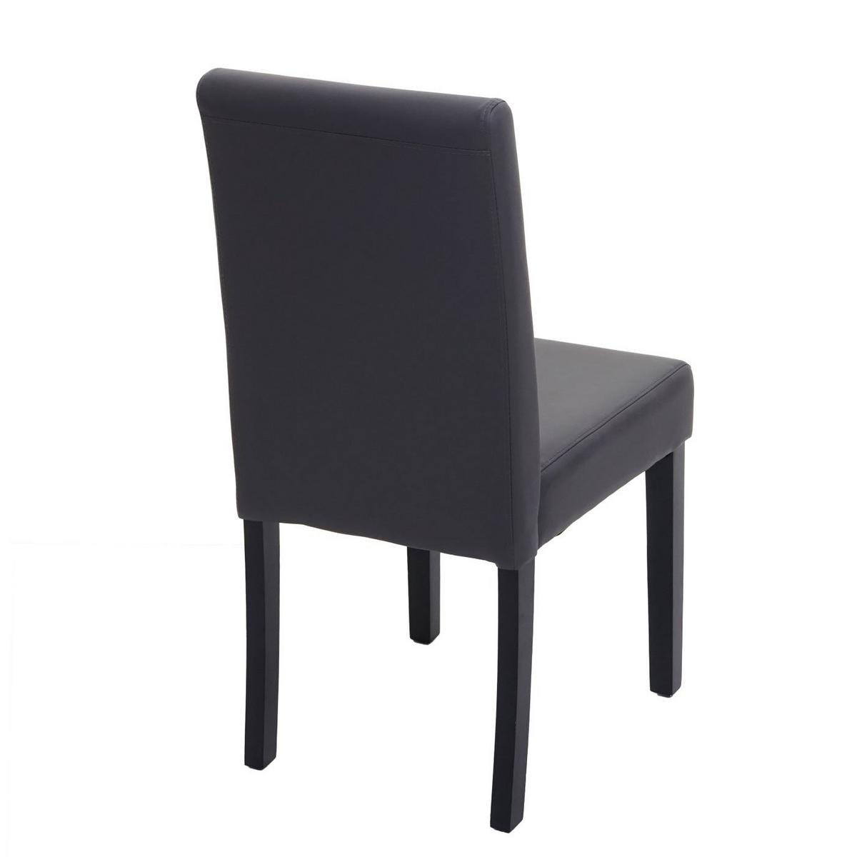 ESSZIMMERSTUHL Grau, Dunkelbraun 4er-Set - Dunkelbraun/Grau, Textil (43/90/56cm) - MCW