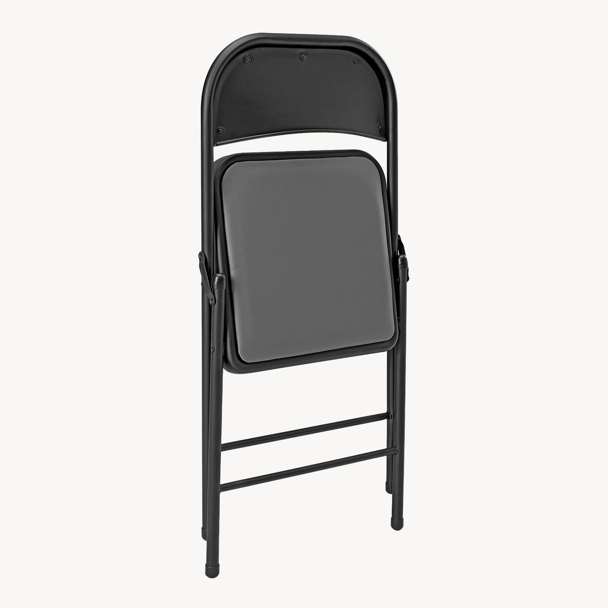 STUHL-SET 6 TLG. - Schwarz/Grau, Kunststoff/Metall (46/80/50cm) - pro.tec