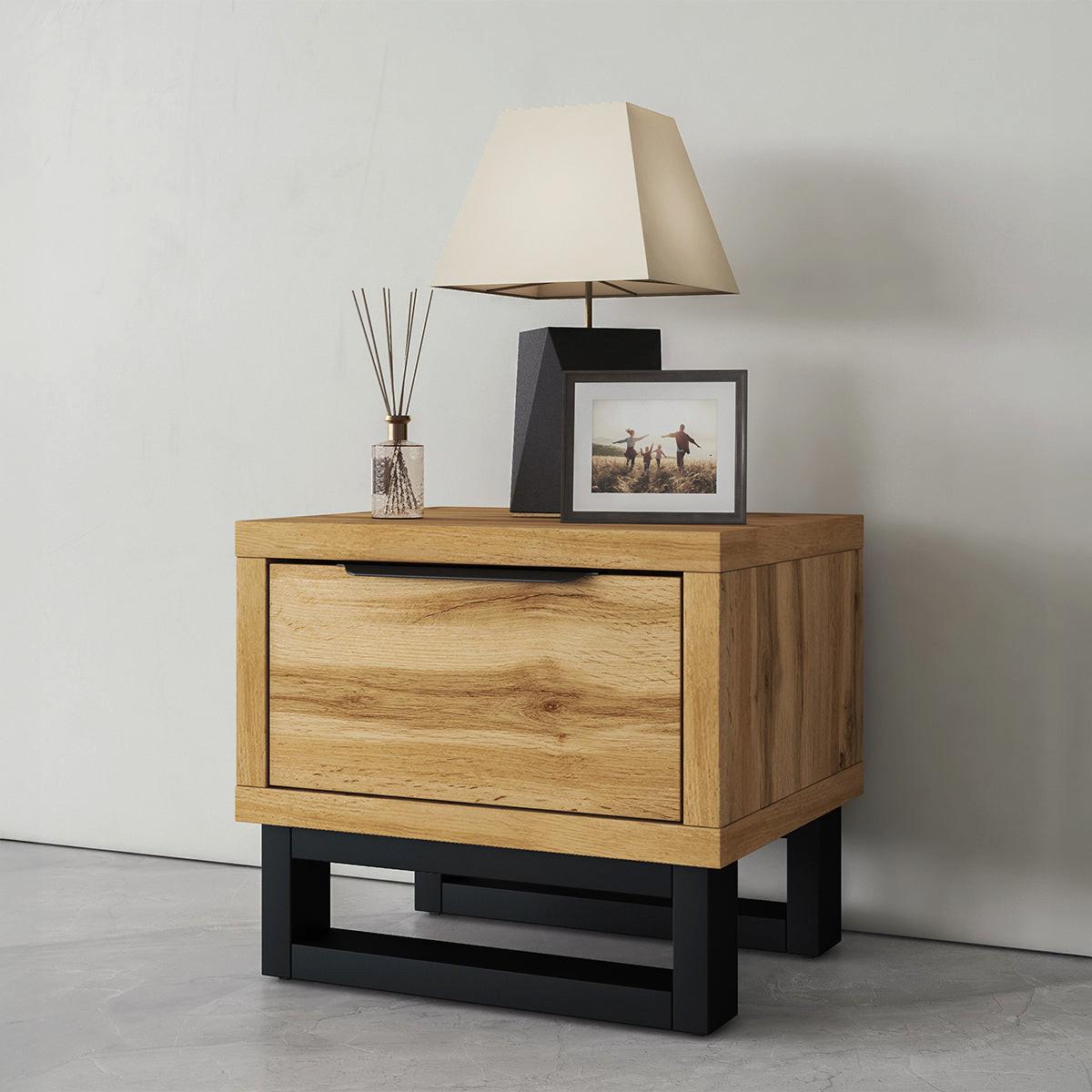 NACHTTISCH Eden Holz - Braun, Holzwerkstoff (55/49/45cm) - Petits-meubles