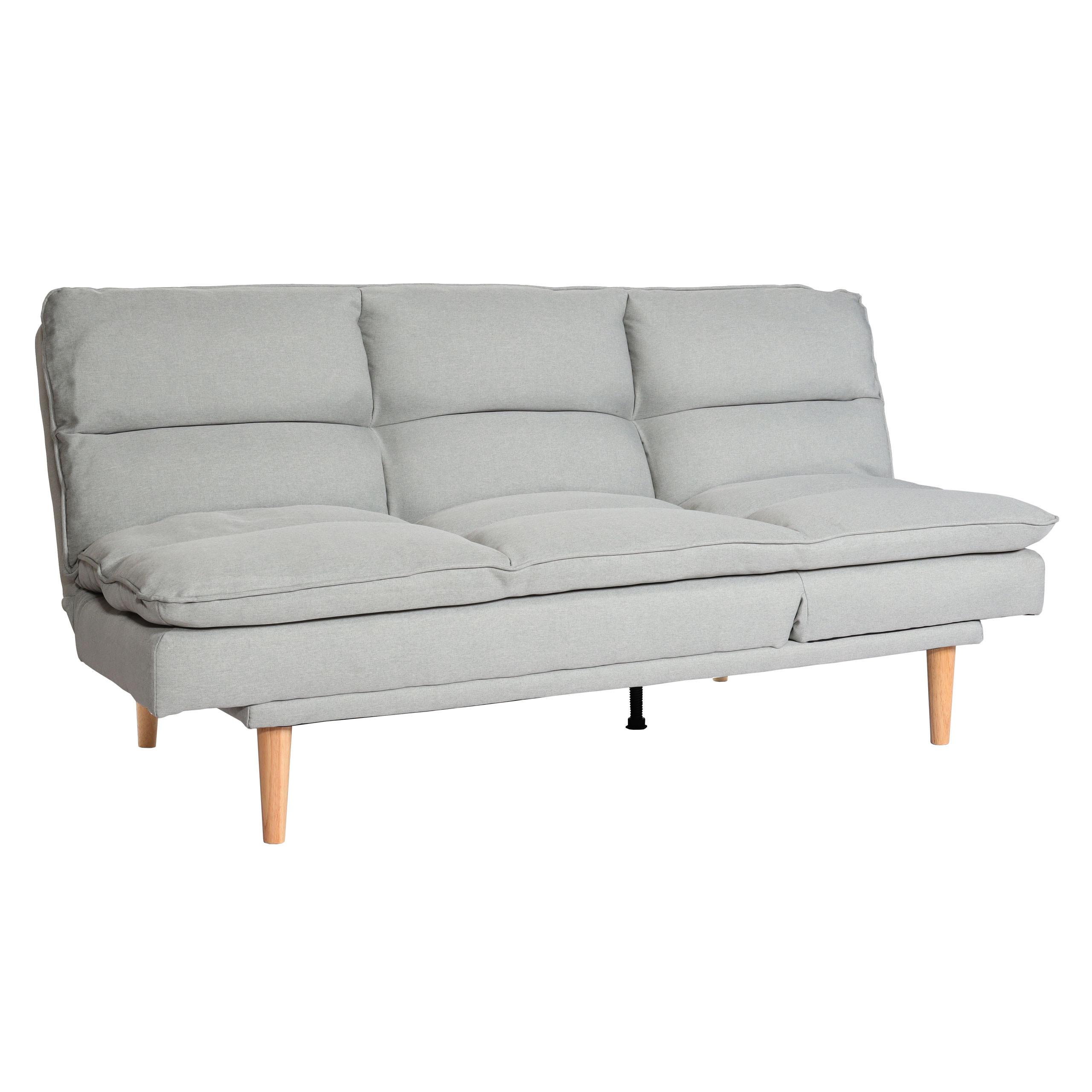 SCHLAFSOFA Hellgrau - Salbeigrün/Hellgrau, Textil (180/90/110cm) - MCW