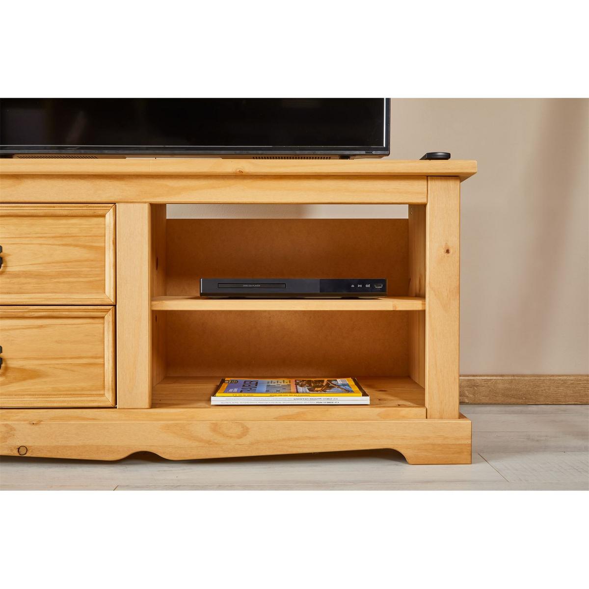 MEXIKO MÖBEL LOWBOARD TEQUILA - Naturfarben, Holz (120/55/45cm) - IDIMEX