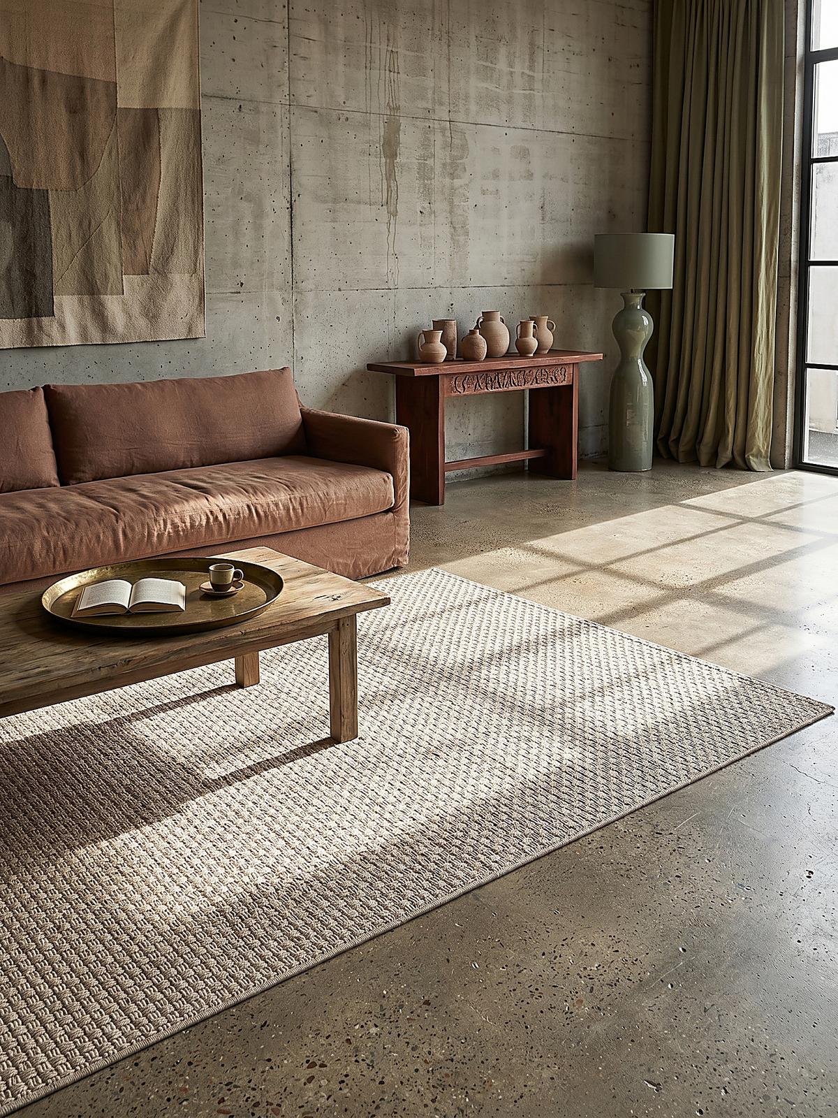 FLACHWEBTEPPICH Uni BROYE Polypropylen Beige 140 x 200 cm - Beige, Textil (140/200cm) - KADIMA DESIGN