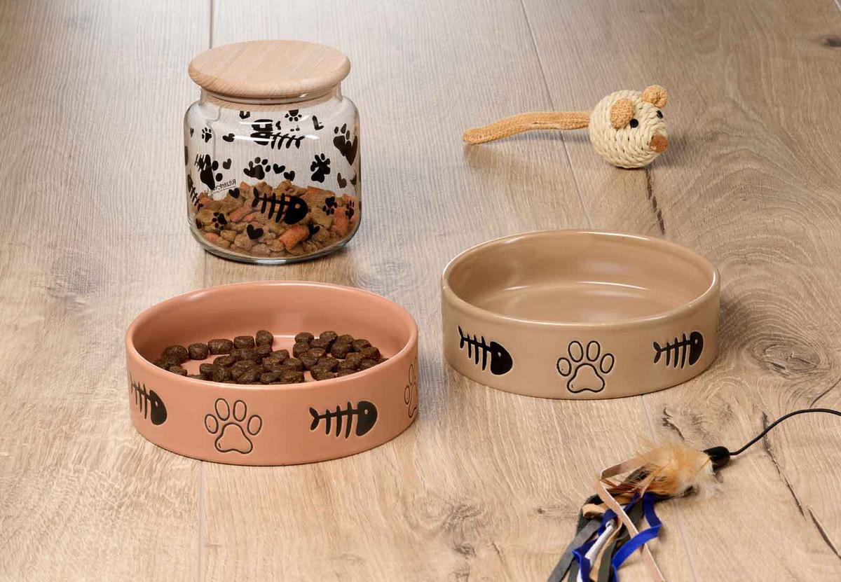 LECKERLI-DOSEN MIT DECKEL Mika Cat transparent ø 10 cm 6er Set - Transparent, Glas (10/11/10cm) - Ritzenhoff Breker