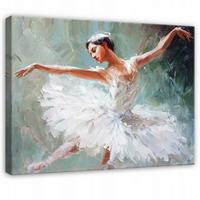 WANDBILDER Ballerina Frau Abstrakt 60x40 - Multicolor, Holzwerkstoff (60/40cm) - Wallarena