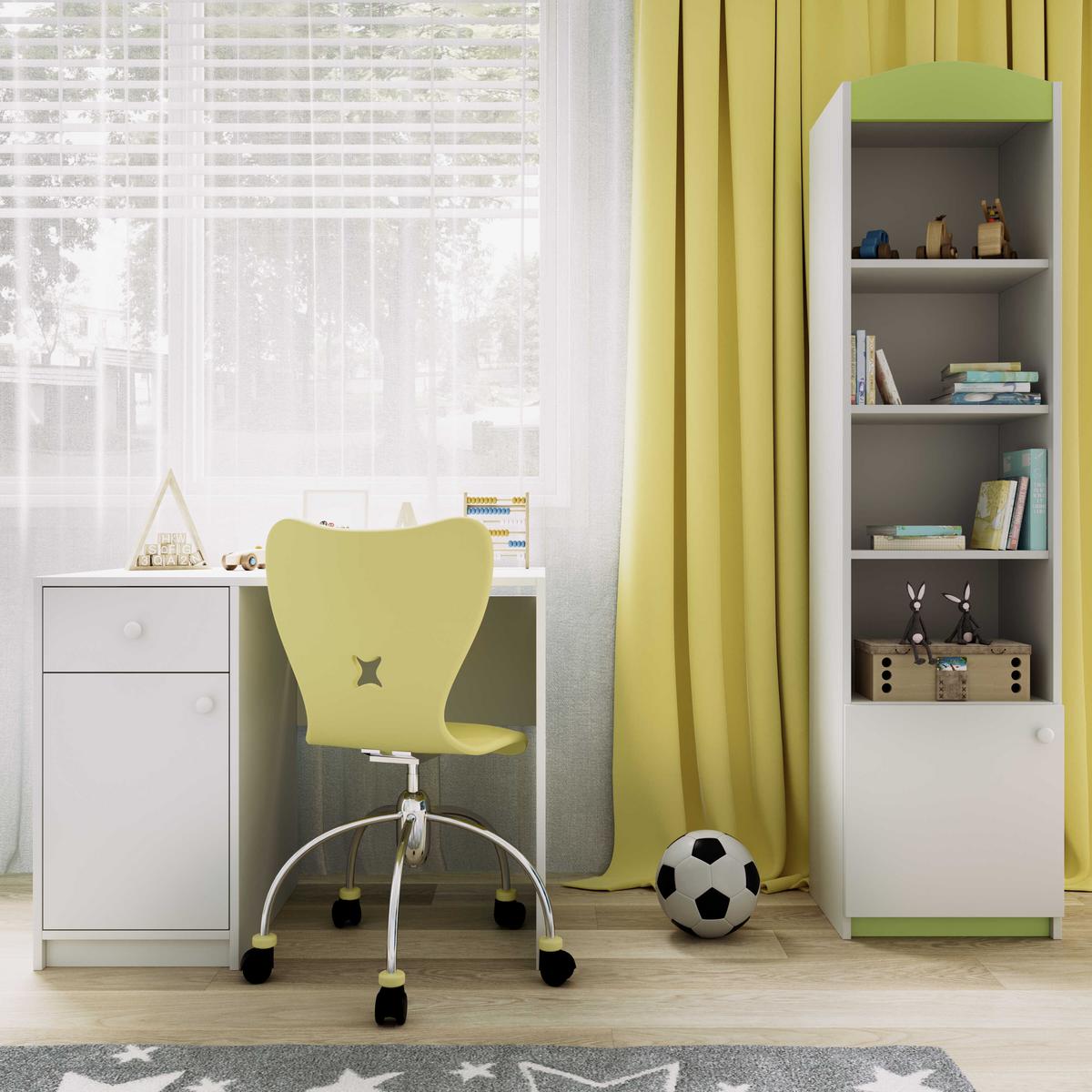 KINDERREGAL I Babydreams Grün 46\180\36 - Grün, Holzwerkstoff/Kunststoff (46/180/36cm) - RAUMHIRSCH FURNITURE