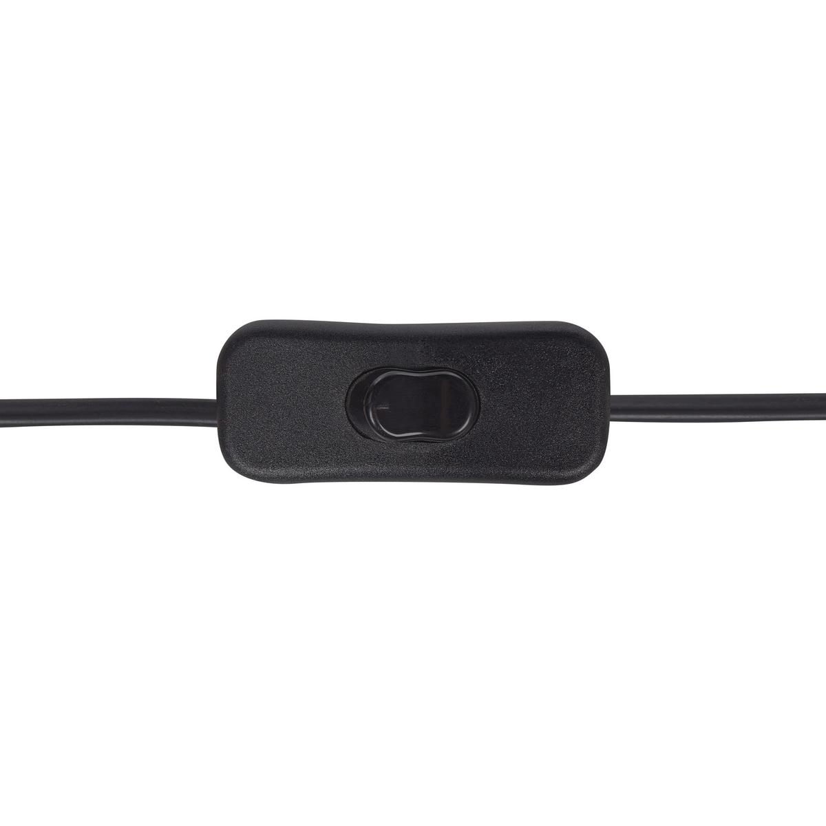 WANDLAMPE Naturfarben/Schwarz Lumut - Schwarz/Naturfarben, Naturmaterialien (48/48/20cm) - Beliani