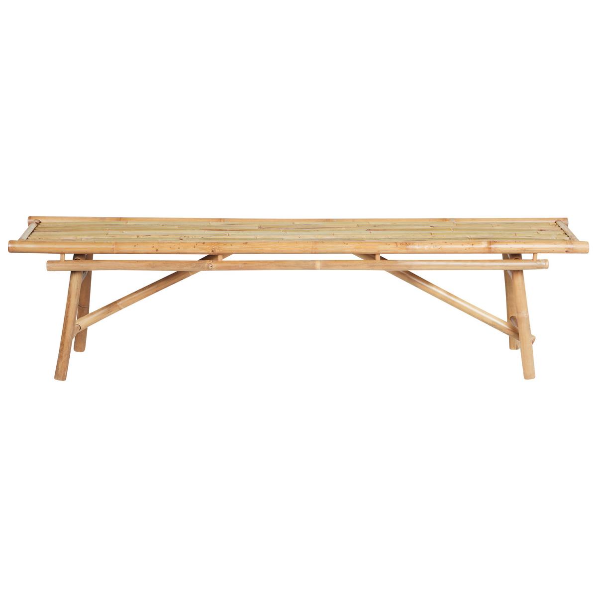 GARTENBÄNKE 4-Sitzer 2er Set Heller Holzfarbton Tindari - Hellbraun, Holz (180/45/38cm) - Beliani