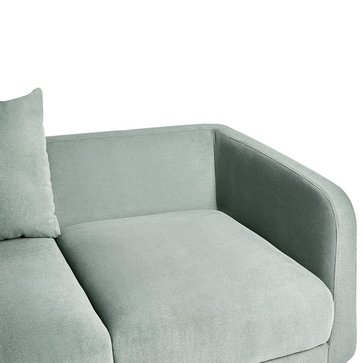 2-SITZER-SOFA Hellgrün Gimo - Hellbraun, Textil (149/83/80cm) - Beliani