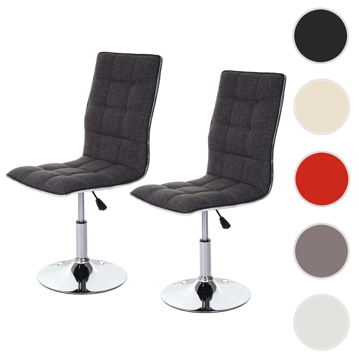 ESSZIMMERSTUHL Grau 2er-Set - Grau, Textil (43/103/54cm) - MCW