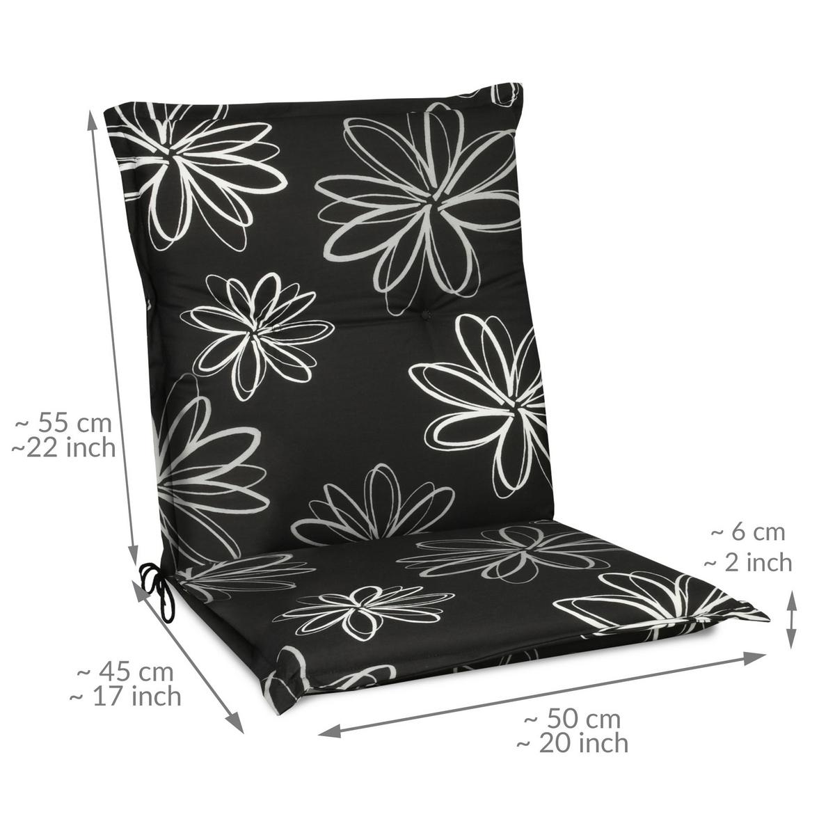 NIEDERLEHNERAUFLAGE Flores 100x50x6cm Ornamente (2tlg) - Multicolor, Textil (50/6/100cm) - Beautissu 
