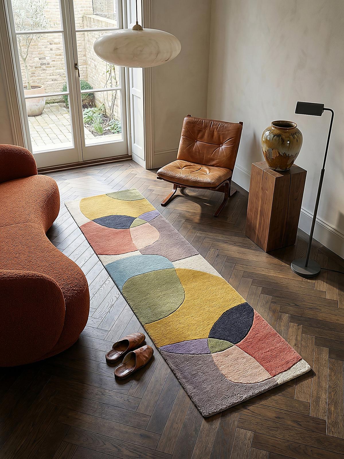 WOLLTEPPICH AIRE, abstrakt, aus Wolle, Bunt, 120 x 170 cm - Multicolor, Textil (170/120cm) - KADIMA DESIGN