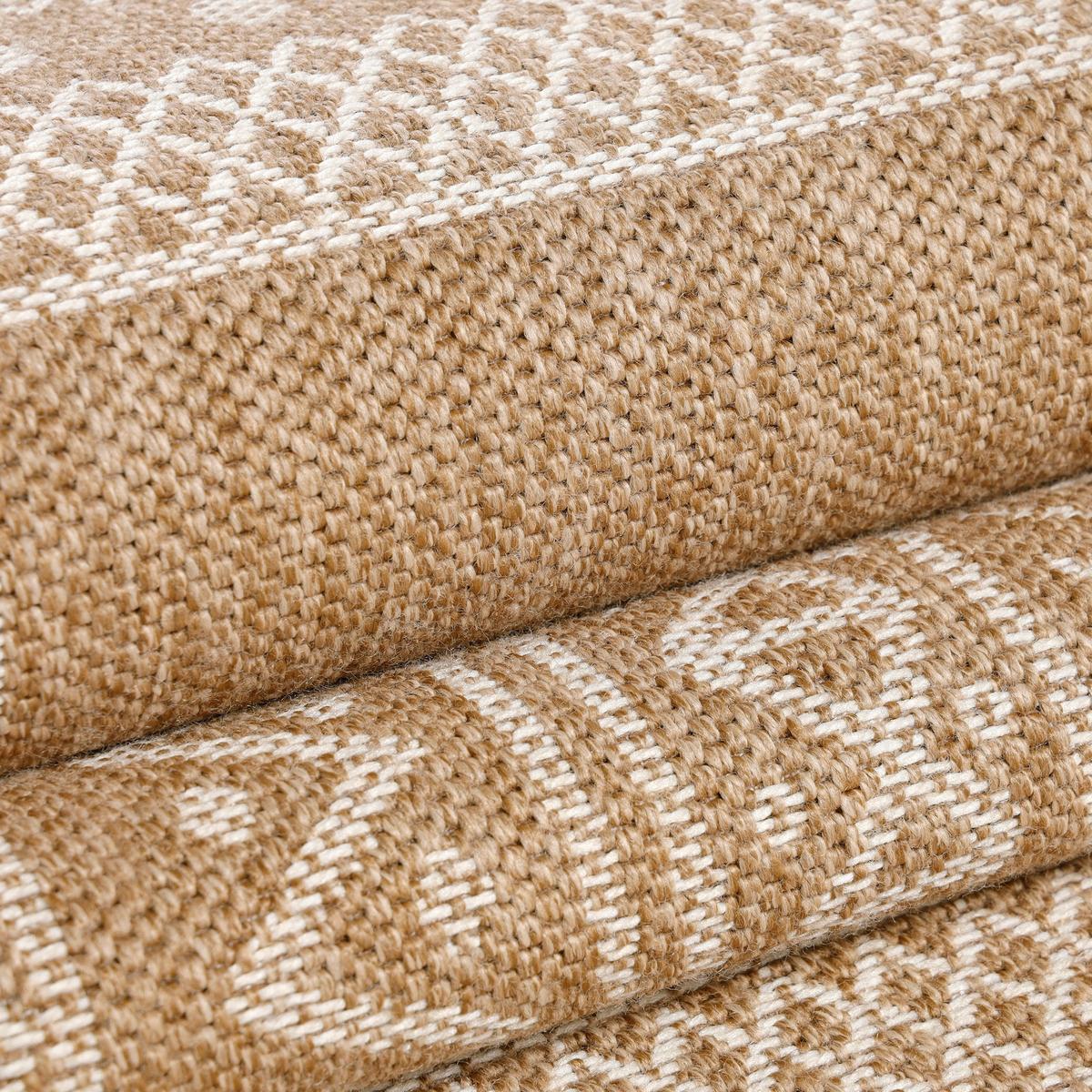 TEPPICH Outdoor KASBERG in Beige, im Vintage-Stil, aus Polypropylen, 80 x 150 cm - Beige, Textil (150/80cm) - KADIMA DESIGN