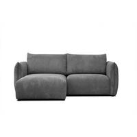 ECKSOFA TAUER 3-Sitzer, dunkelgrau - Dunkelgrau/Schwarz, Holzwerkstoff/Kunststoff (173/206cm) - Wozimo