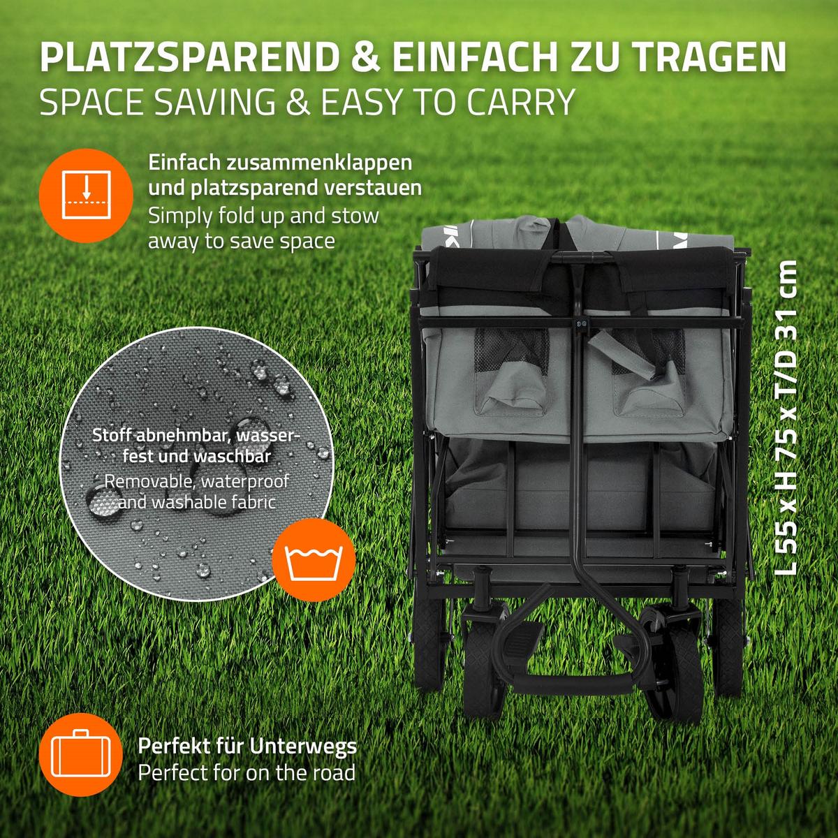 BOLLERWAGEN - Grau, Metall (53/104/170cm) - Hauki