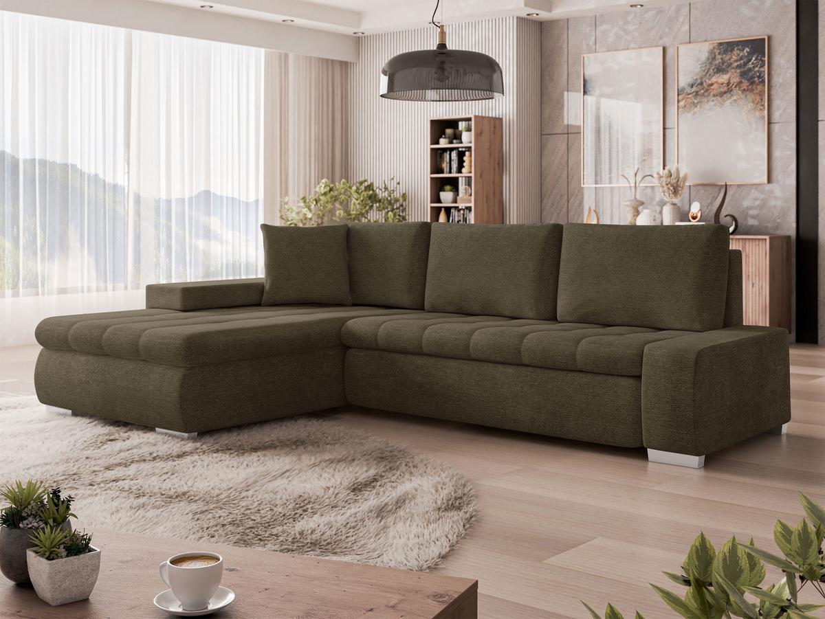 ECKSOFA Orkan Mini - Bronzefarben, Holz/Textil (265/185cm) - MIRJAN24