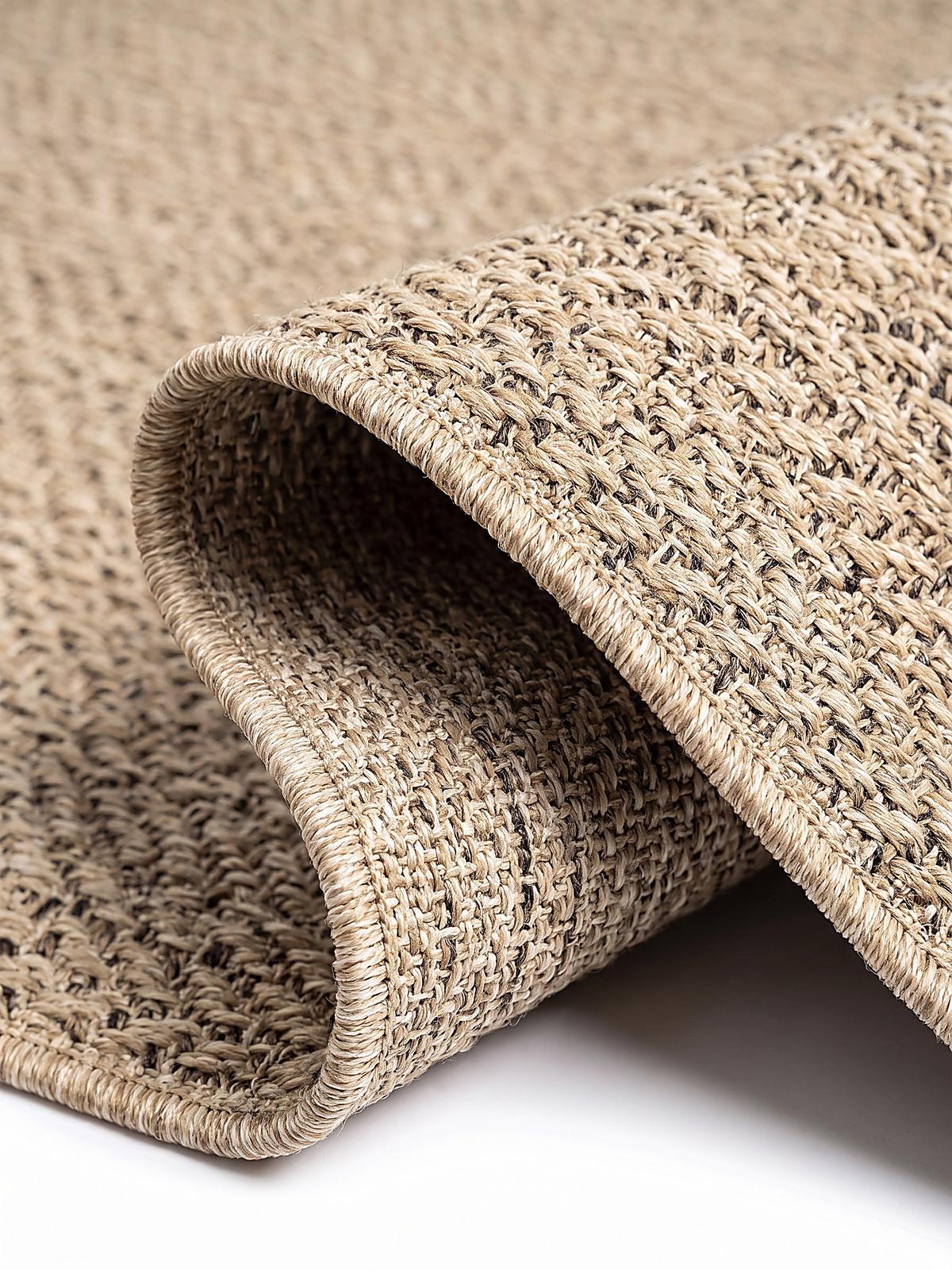FLACHWEBTEPPICH Bordüre CORDEV Polypropylen Natur 140 x 200 cm - Beige, Textil (140/200cm) - KADIMA DESIGN
