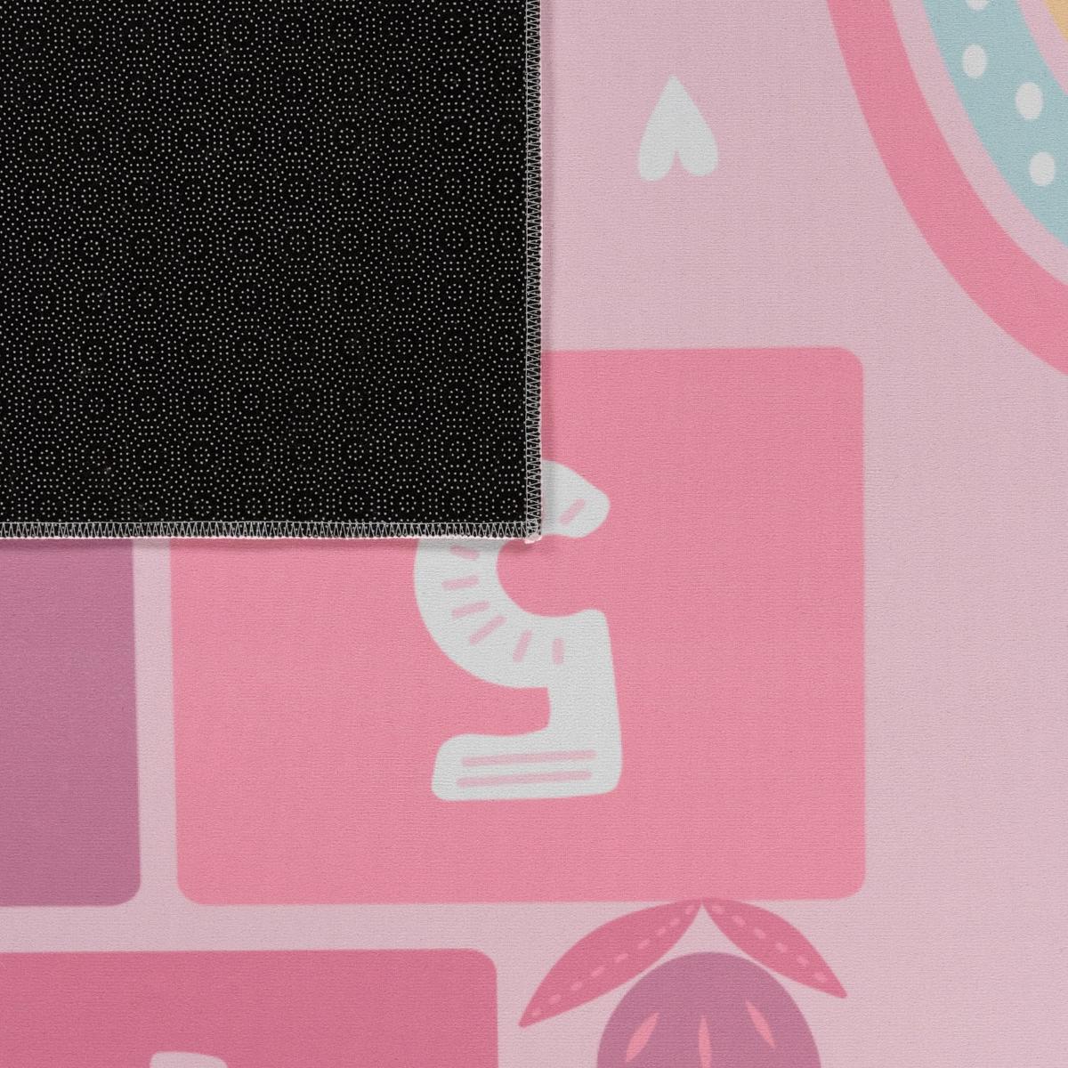 KINDERTEPPICH Herz Pink 100 x 200 cm - Pink, Kunststoff (100/200cm) - TT Home