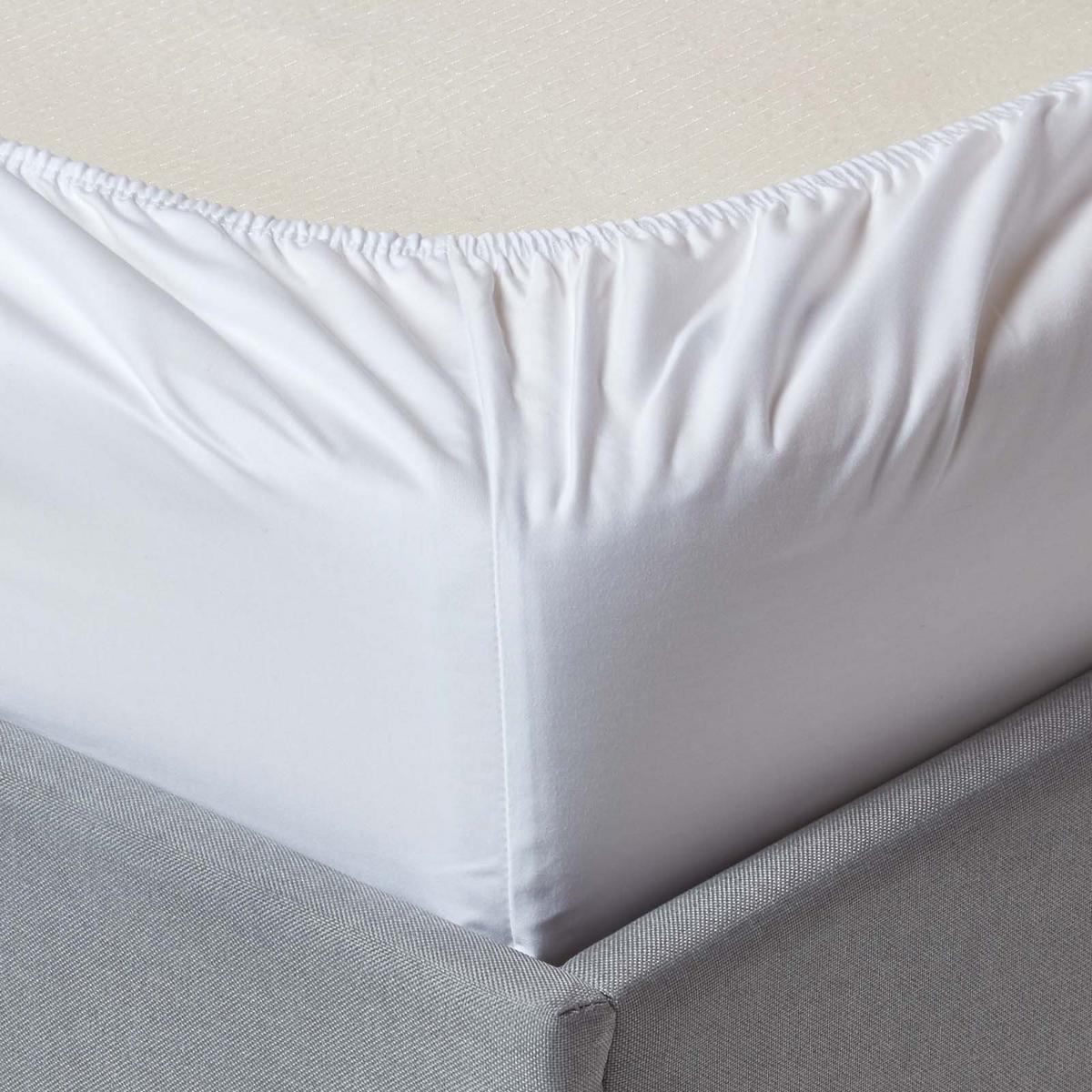 SPANNBETTLAKEN, Ägyptische Baumwolle, Fadendichte 1000 - Weiß, Textil (180/200cm) - Homescapes